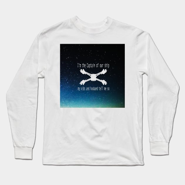 Captain of my ship 1 Long Sleeve T-Shirt by NatLeBrunDesigns